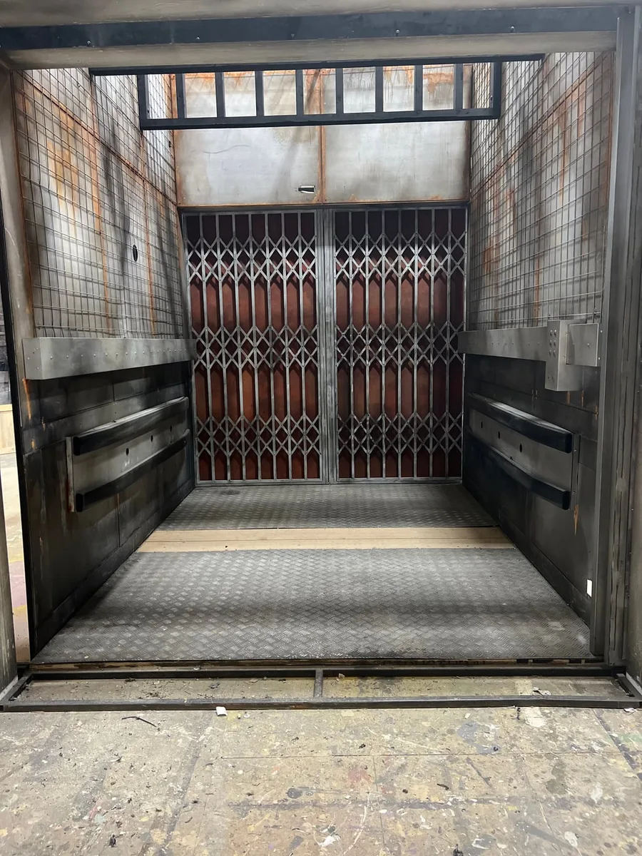 A completed scenic lift environment inside the Take 1 Scenic workshop